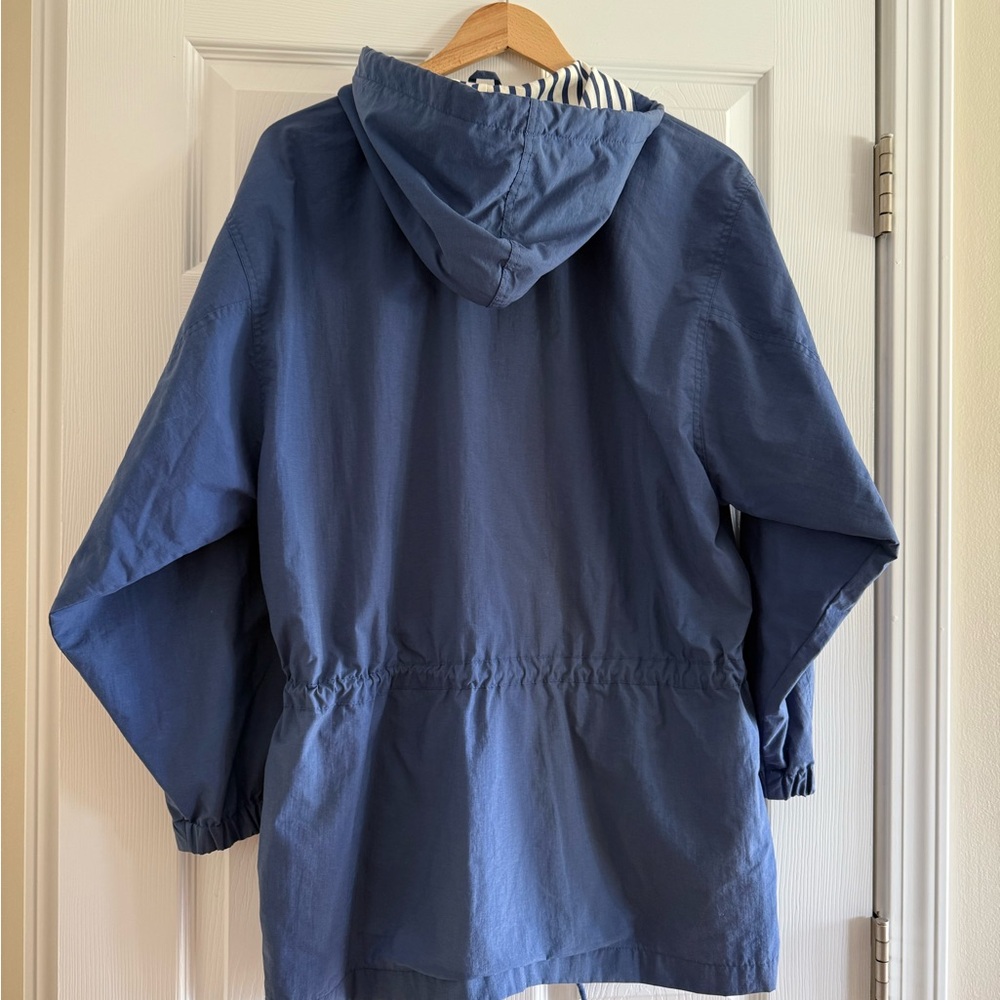 Blue Hooded Jacket with Drawstring - Picture 2 of 2